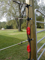 Power Cut-Off Switches for bottom two strands of fence during heavy snowfall.